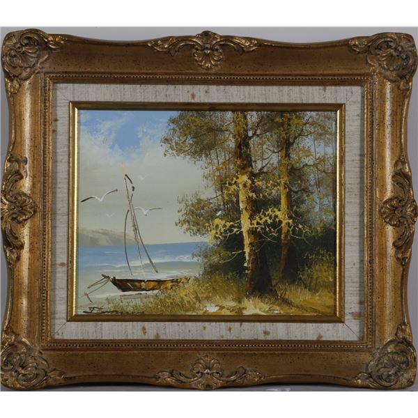 Brauer - "Dinghy on Shore Landscape"