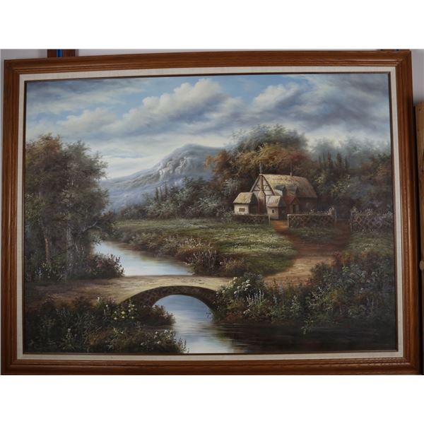 Unknown - "Cottage by the Bridge"