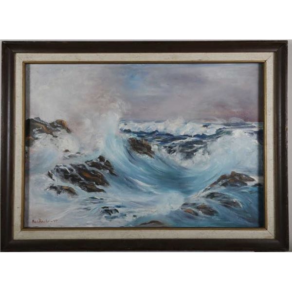 Mae Baehr - "Crashing Waves Seascape"