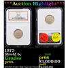 Proof ***Auction Highlight*** NGC 1875 Shield Nickel 5c Graded pr65 By NGC (fc)