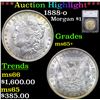 ***Auction Highlight*** 1888-o Morgan Dollar $1 Graded ms65+ by SEGS (fc)