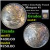 1884-o Morgan Dollar 1 Graded Choice+ Unc By SEGS