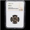 Image 2 : NGC 1986-d Jefferson Nickel 5c Graded ms65 By NGC