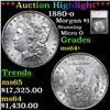 ***Auction Highlight*** 1880-o Morgan Dollar 1 Graded ms64+ By SEGS (fc)
