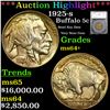 ***Auction Highlight*** 1925-s Buffalo Nickel 5c Graded ms64+ By SEGS (fc)
