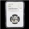 Image 2 : Proof NGC 1964 Washington Quarter 25c Graded pr67 By NGC