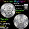 ***Auction Highlight*** 1898-s Morgan Dollar 1 Graded ms64+ By SEGS (fc)