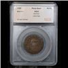 Image 4 : 1787 New Jersey Colonial Cent Maris 38-Y 'Pony Head' R-3 Mint Error 1c Graded vg8 By SEGS