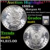 ***Auction Highlight*** 1889-s Morgan Dollar 1 Graded ms65 By SEGS (fc)