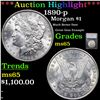 ***Auction Highlight*** 1890-p Morgan Dollar $1 Graded ms65 By SEGS (fc)