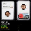 Image 1 : NGC 1974-d Lincoln Cent 1c Graded ms65 rd By NGC