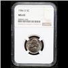 Image 2 : NGC 1986-d Jefferson Nickel 5c Graded ms65 By NGC