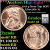 ***Auction Highlight*** 1917-p Lincoln Cent Near Top POP! 1c Graded ms67 rd By SEGS (fc)