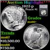 ***Auction Highlight*** 1922-p Peace Dollar 1 Graded ms66+ By SEGS (fc)