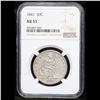 Image 2 : ***Auction Highlight*** NGC 1841-p Seated Half Dollar 50c Graded au53 By NGC (fc)