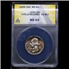 Image 2 : ANACS 1959-p Washington Quarter Type B Rev FS-901 25c Graded ms64 By ANACS