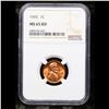 Image 2 : NGC 1965-p Lincoln Cent 1c Graded ms65 rd By NGC
