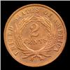 Image 3 : 1868 Two Cent Piece 2c Graded Select Unc RD By USCG