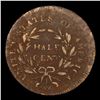 Image 3 : ***Auction Highlight*** 1795 Plain Edge, No Pole Liberty Cap half cent C-6a 1/2c Graded vf20 By SEGS
