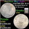 ***Auction Highlight*** 1798 Draped Bust Dollar BB-108, B-13 1 Graded xf By SEGS (fc)