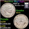 ***Auction Highlight*** 1897-o Barber Half Dollars 50c Graded Choice AU by USCG (fc)