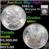 Image 1 : ***Auction Highlight*** 1882-o Morgan Dollar 1 Graded MS65+ by SEGS (fc)