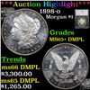 ***Auction Highlight*** 1898-o Morgan Dollar 1 Graded MS65+ DMPL by SEGS (fc)