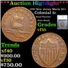 ***Auction Highlight*** 1787 New Jersey Colonial Cent Maris 32-t 1c Grades vf++ by SEGS (fc)
