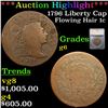 ***Auction Highlight*** 1796 Liberty Cap Flowing Hair large cent 1c Graded g6 By SEGS (fc)
