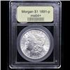 Image 4 : ***Auction Highlight*** 1891-p Morgan Dollar 1 Graded Choice+ Unc by USCG (fc)