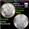 ***Auction Highlight*** 1892-p Morgan Dollar 1 Graded MS65 by SEGS (fc)