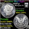 ***Auction Highlight*** 1890-p Morgan Dollar 1 Graded MS65 DMPL by SEGS (fc)