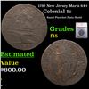 1787 New Jersey Colonial Cent Maris 64-t 1c Graded f15 By SEGS