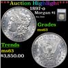 ***Auction Highlight*** 1897-o Morgan Dollar 1 Graded ms63 By SEGS (fc)