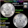 ***Auction Highlight*** 1885-o Morgan Dollar 1 Graded ms66+ By SEGS (fc)