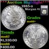 1885-o Morgan Dollar 1 Graded ms66+ By SEGS