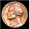 Image 2 : ***Auction Highlight*** 1980 Jefferson Nickel Mint error 5c Struck on 1c planchet 5c Graded ms64 rb 