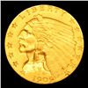 Image 2 : ***Auction Highlight*** 1909-p Gold Indian Quarter Eagle 2.5 Graded Select Unc By USCG (fc)