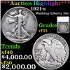 ***Auction Highlight*** 1921-s Walking Liberty Half Dollar 50c Graded vf35 By SEGS (fc)