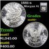 1881-s Morgan Dollar 1 Graded GEM++ Unc By SEGS