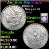 ***Auction Highlight*** 1896-o Morgan Dollar 1 Graded BU+ By USCG (fc)