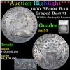 ***Auction Highlight*** 1800 Draped Bust Dollar BB-194 B-14 1 Graded au53 By SEGS (fc)