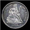 Image 2 : Proof ***Auction Highlight*** 1865 Seated Liberty Dime 10c Graded pr65 cam By SEGS (fc)