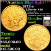 ***Auction Highlight*** 1872-s Gold Liberty Double Eagle 20 Graded ms62 By SEGS (fc)