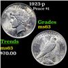 1923-p Peace Dollar 1 Grades Select Unc