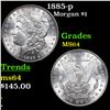 Image 1 : 1885-p Morgan Dollar 1 Grades Choice Unc