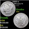 1892-s Morgan Dollar 1 Grades f+