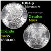 1884-p Morgan Dollar 1 Grades GEM Unc