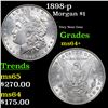 1898-p Morgan Dollar 1 Grades Choice+ Unc