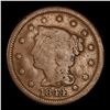 Image 2 : 1844 Braided Hair Large Cent 1c Grades f details